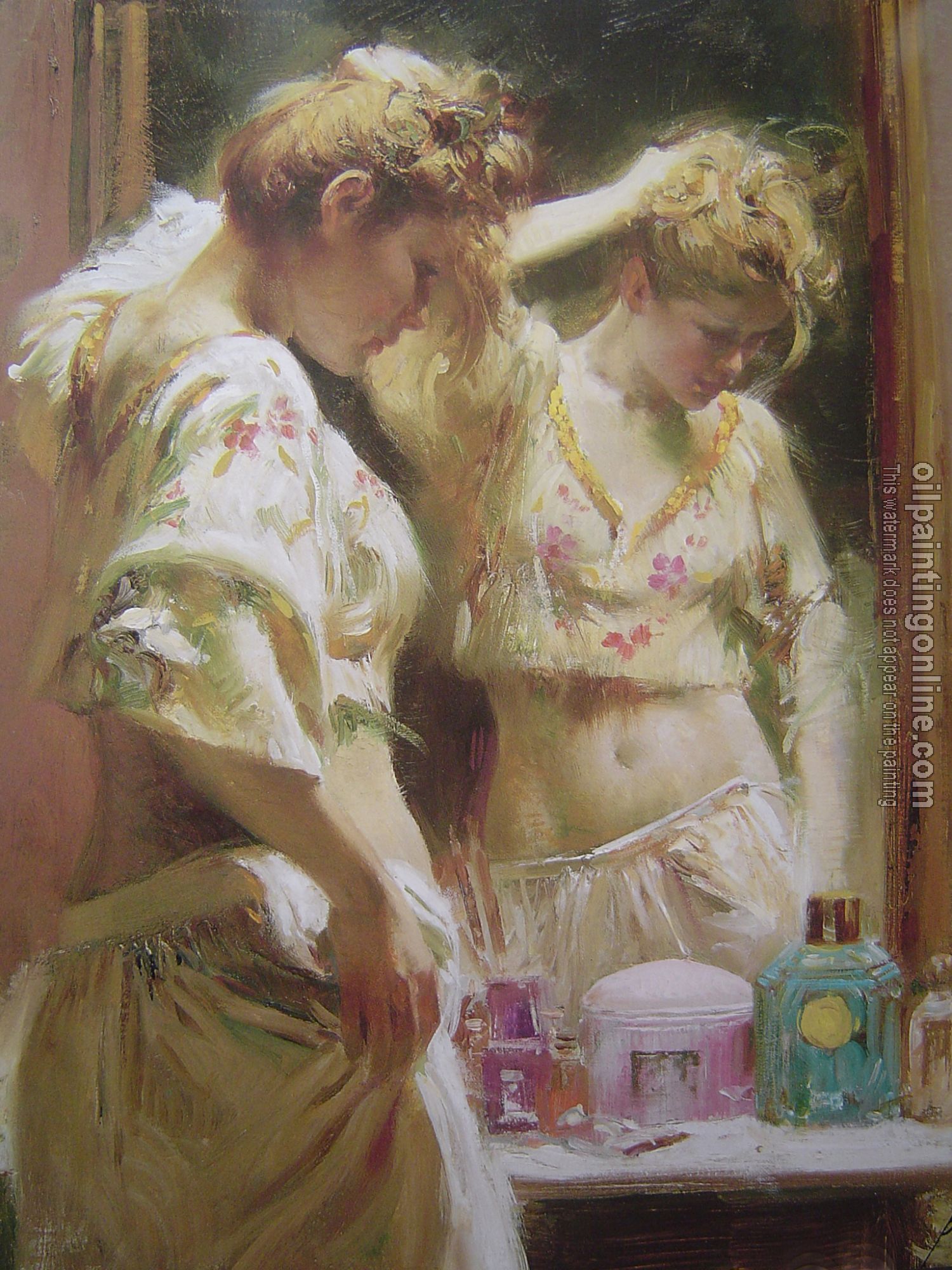 Pino Daeni - Impression oil painting.